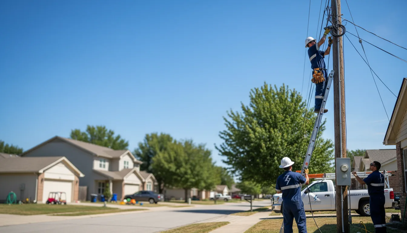 Residential electrician providing installation services in Napoleon, ND